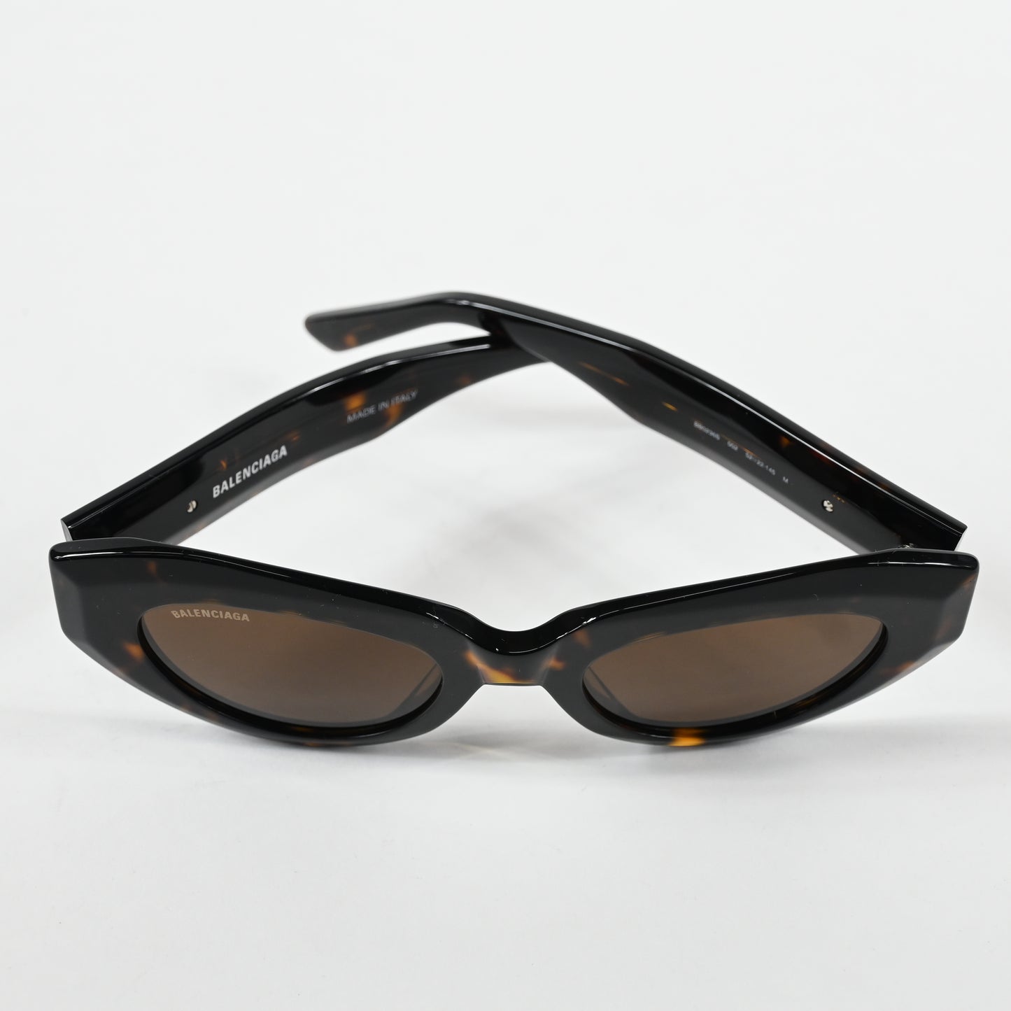 Balenciaga BB0236S 002 Womens Authentic Sunglasses Havana/Brown, 52mm - New