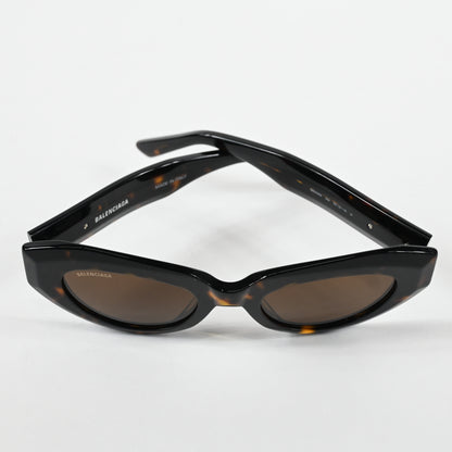 Balenciaga BB0236S 002 Womens Authentic Sunglasses Havana/Brown, 52mm - New