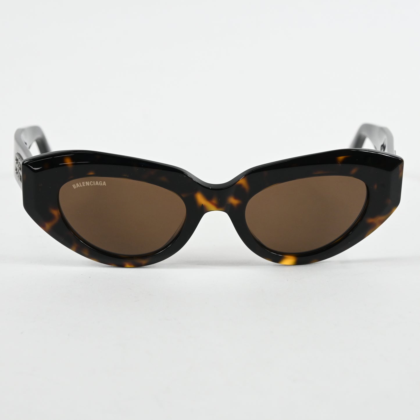 Balenciaga BB0236S 002 Womens Authentic Sunglasses Havana/Brown, 52mm - New