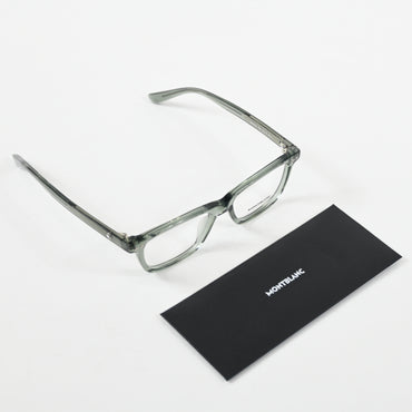 Montblanc MB0322O 004 Mens Authentic Eyeglasses Clear Gray, 51mm - New