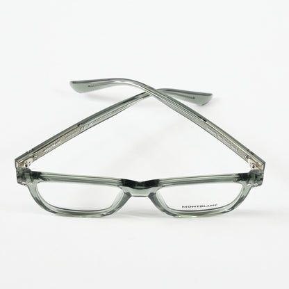 Montblanc MB0322O 004 Mens Authentic Eyeglasses Clear Gray, 51mm - New