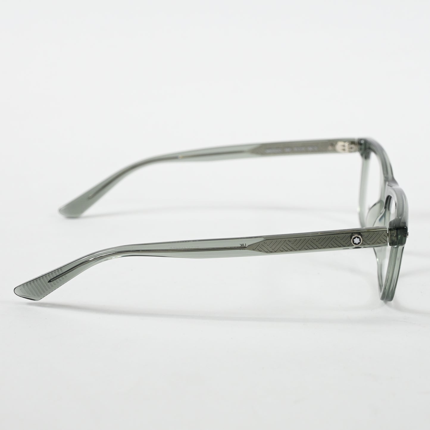 Montblanc MB0322O 004 Mens Authentic Eyeglasses Clear Gray, 51mm - New
