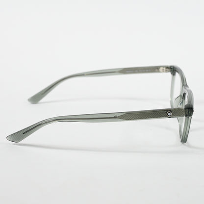 Montblanc MB0322O 004 Mens Authentic Eyeglasses Clear Gray, 51mm - New