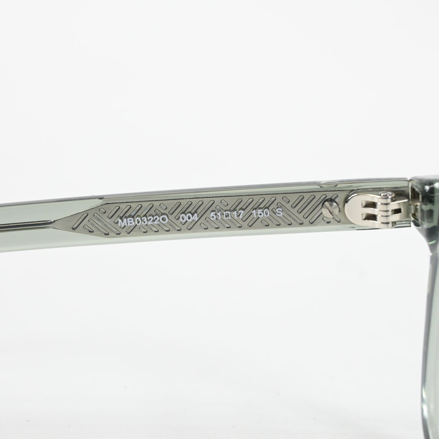 Montblanc MB0322O 004 Mens Authentic Eyeglasses Clear Gray, 51mm - New