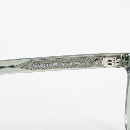 Montblanc MB0322O 004 Mens Authentic Eyeglasses Clear Gray, 51mm - New