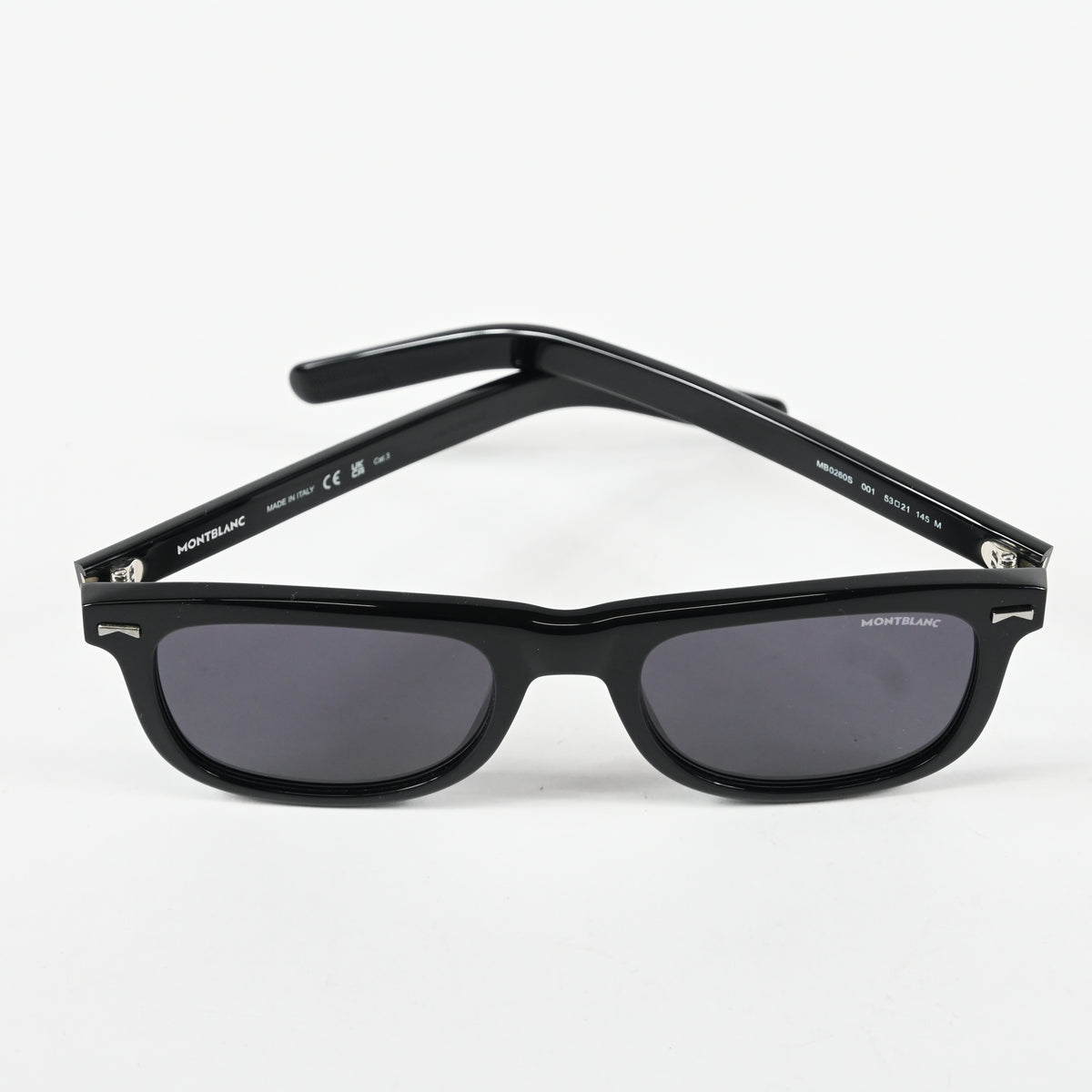 Montblanc MB0260S 001 Mens Authentic Sunglasses Black, 53mm - New