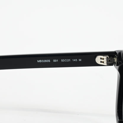 Montblanc MB0260S 001 Mens Authentic Sunglasses Black, 53mm - New