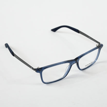 Montblanc MB0333O 003 Mens Authentic Eyeglasses Ruthenium/Blue, 55mm - New