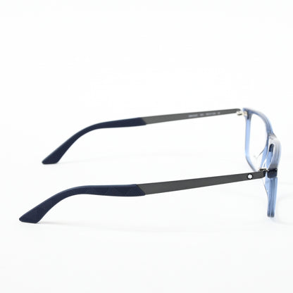 Montblanc MB0333O 003 Mens Authentic Eyeglasses Ruthenium/Blue, 55mm - New