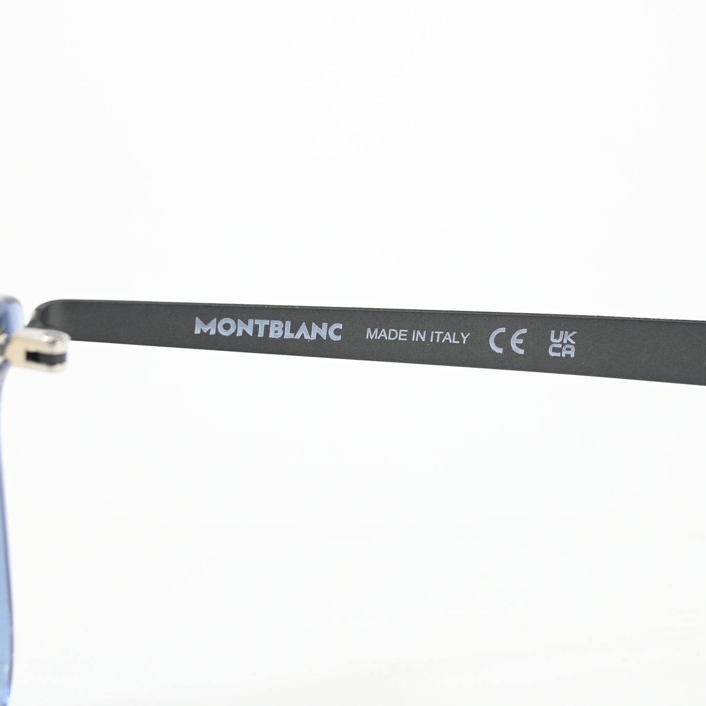 Montblanc MB0333O 003 Mens Authentic Eyeglasses Ruthenium/Blue, 55mm - New