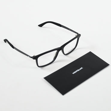 Montblanc MB0333O 001 Mens Authentic Eyeglasses Black, 55mm - New
