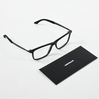 Montblanc MB0333O 001 Mens Authentic Eyeglasses Black, 55mm - New