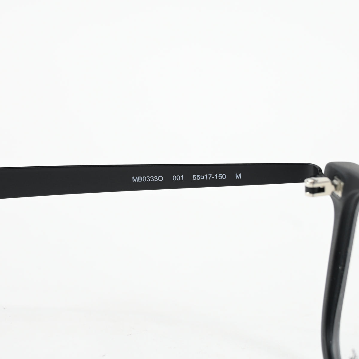 Montblanc MB0333O 001 Mens Authentic Eyeglasses Black, 55mm - New
