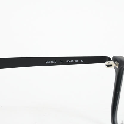 Montblanc MB0333O 001 Mens Authentic Eyeglasses Black, 55mm - New