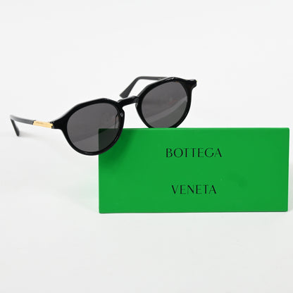 Bottega BV1260S 001 Mens Authentic Sunglasses Black/Gold, 49mm - New