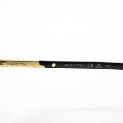 Bottega BV1260S 001 Mens Authentic Sunglasses Black/Gold, 49mm - New