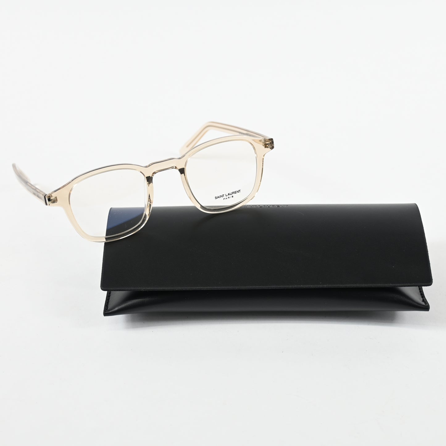 Yves Saint Laurent SL-549O-SLIM 004 Mens Authentic Eyeglasses Yellow, 47 - New