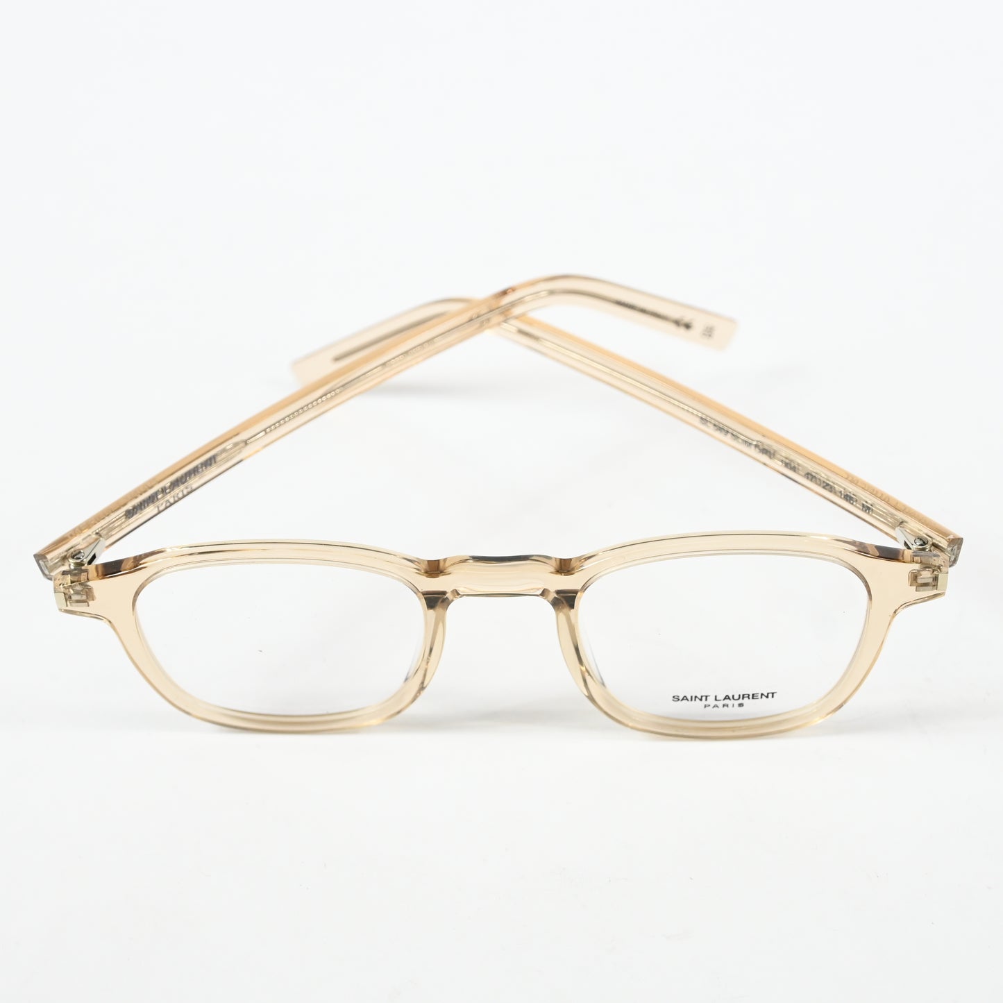 Yves Saint Laurent SL-549O-SLIM 004 Mens Authentic Eyeglasses Yellow, 47 - New