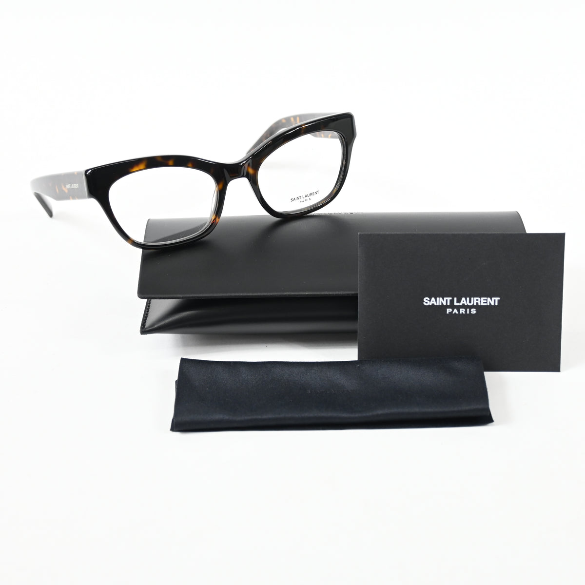 Yves Saint Laurent SL-643O 006 Womens Authentic Eyeglasses Havana, 54mm - New