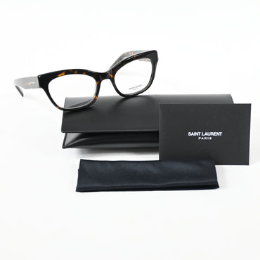 Yves Saint Laurent SL-643O 006 Womens Authentic Eyeglasses Havana, 54mm - New