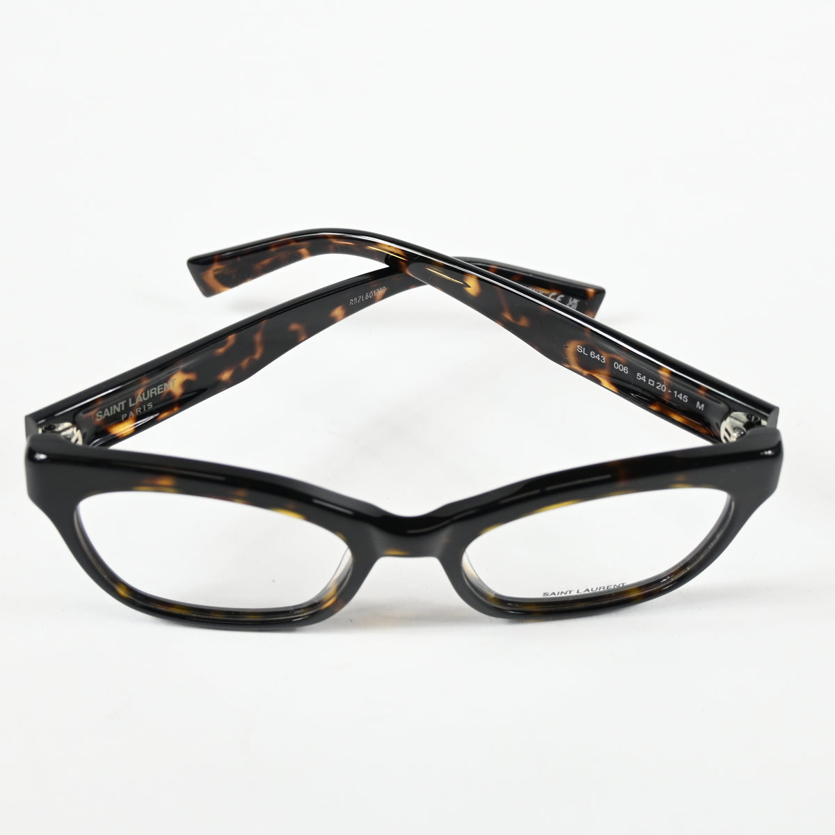 Yves Saint Laurent SL-643O 006 Womens Authentic Eyeglasses Havana, 54mm - New
