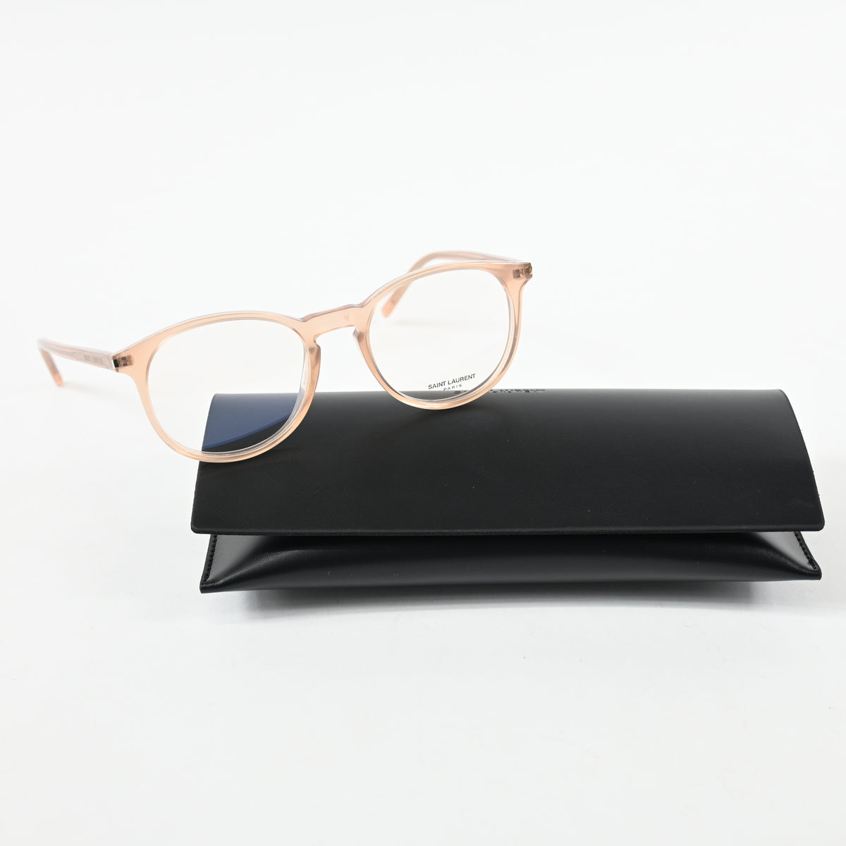 Yves Saint Laurent SL-106O 017 Mens Authentic Eyeglasses Clear Orange, 50 - New