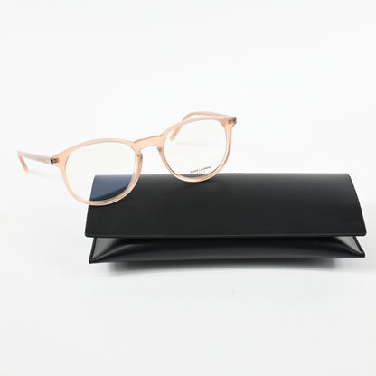 Yves Saint Laurent SL-106O 017 Mens Authentic Eyeglasses Clear Orange, 50 - New