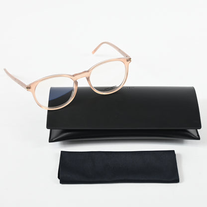 Yves Saint Laurent SL-106O 017 Mens Authentic Eyeglasses Clear Orange, 50 - New
