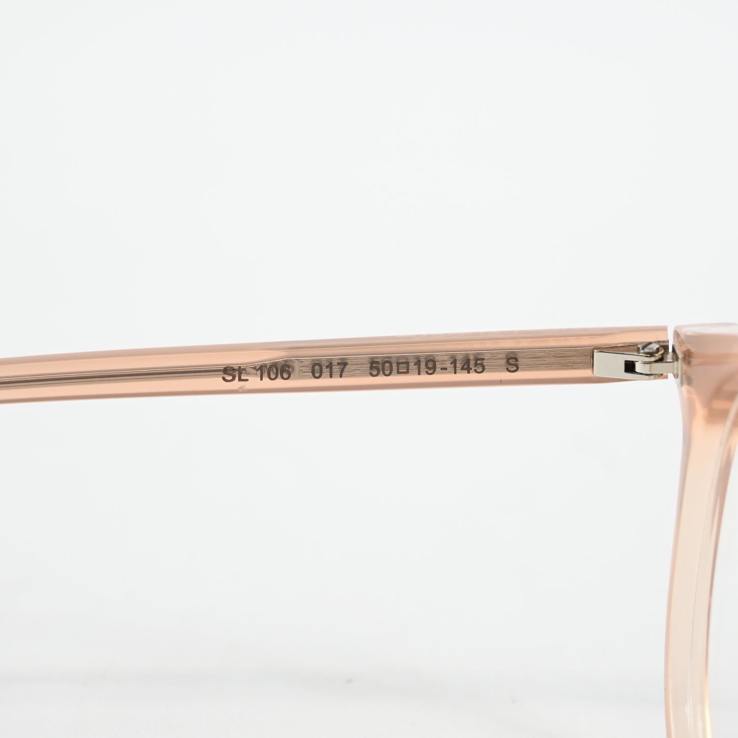 Yves Saint Laurent SL-106O 017 Mens Authentic Eyeglasses Clear Orange, 50 - New