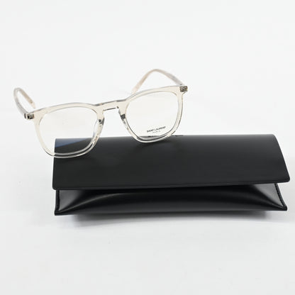 Yves Saint Laurent SL-623O 004 Mens Authentic Eyeglasses Clear Beige, 49mm - New