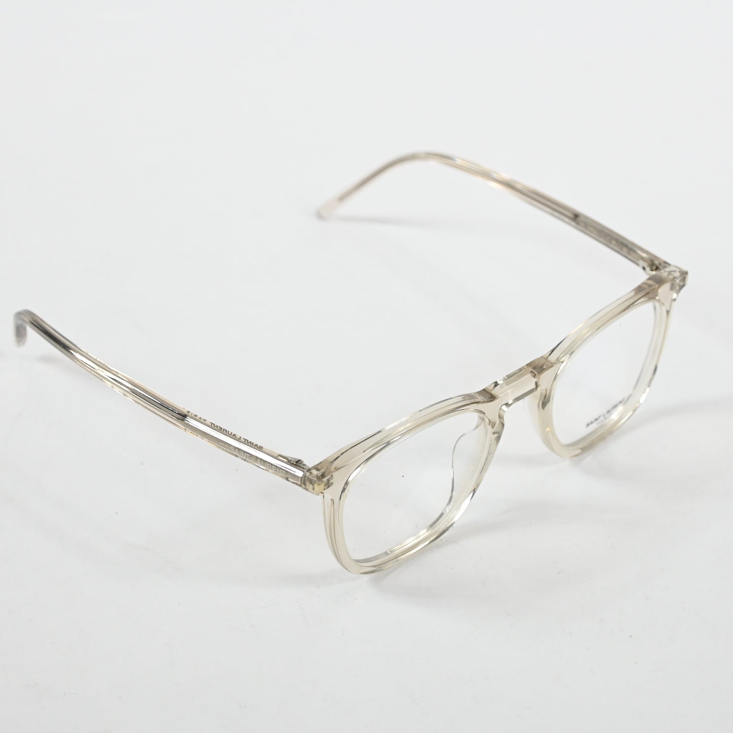 Yves Saint Laurent SL-623O 004 Mens Authentic Eyeglasses Clear Beige, 49mm - New