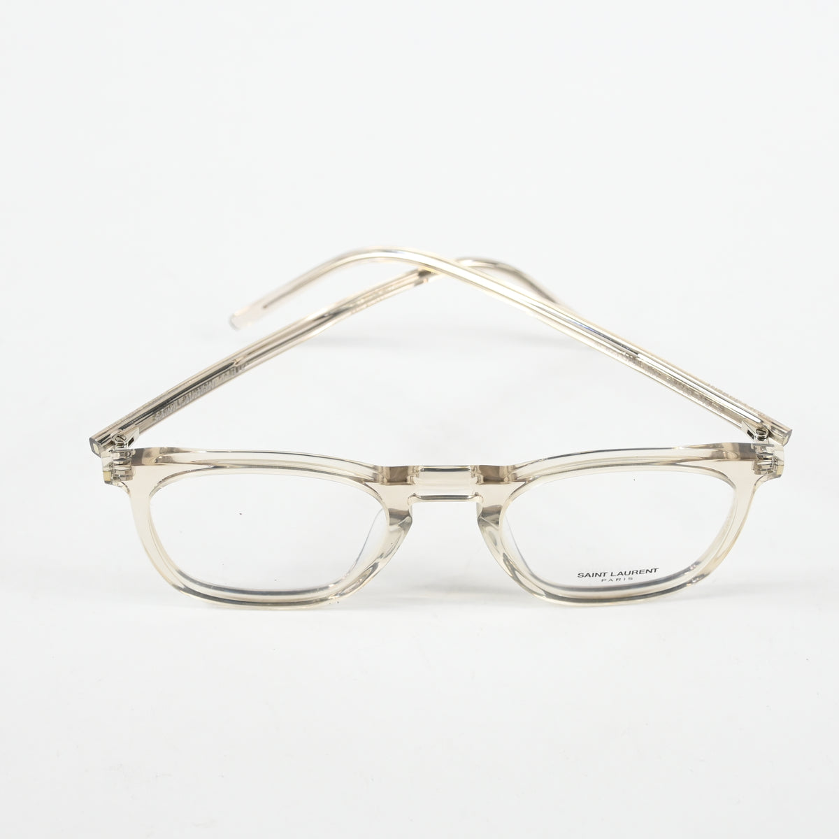Yves Saint Laurent SL-623O 004 Mens Authentic Eyeglasses Clear Beige, 49mm - New