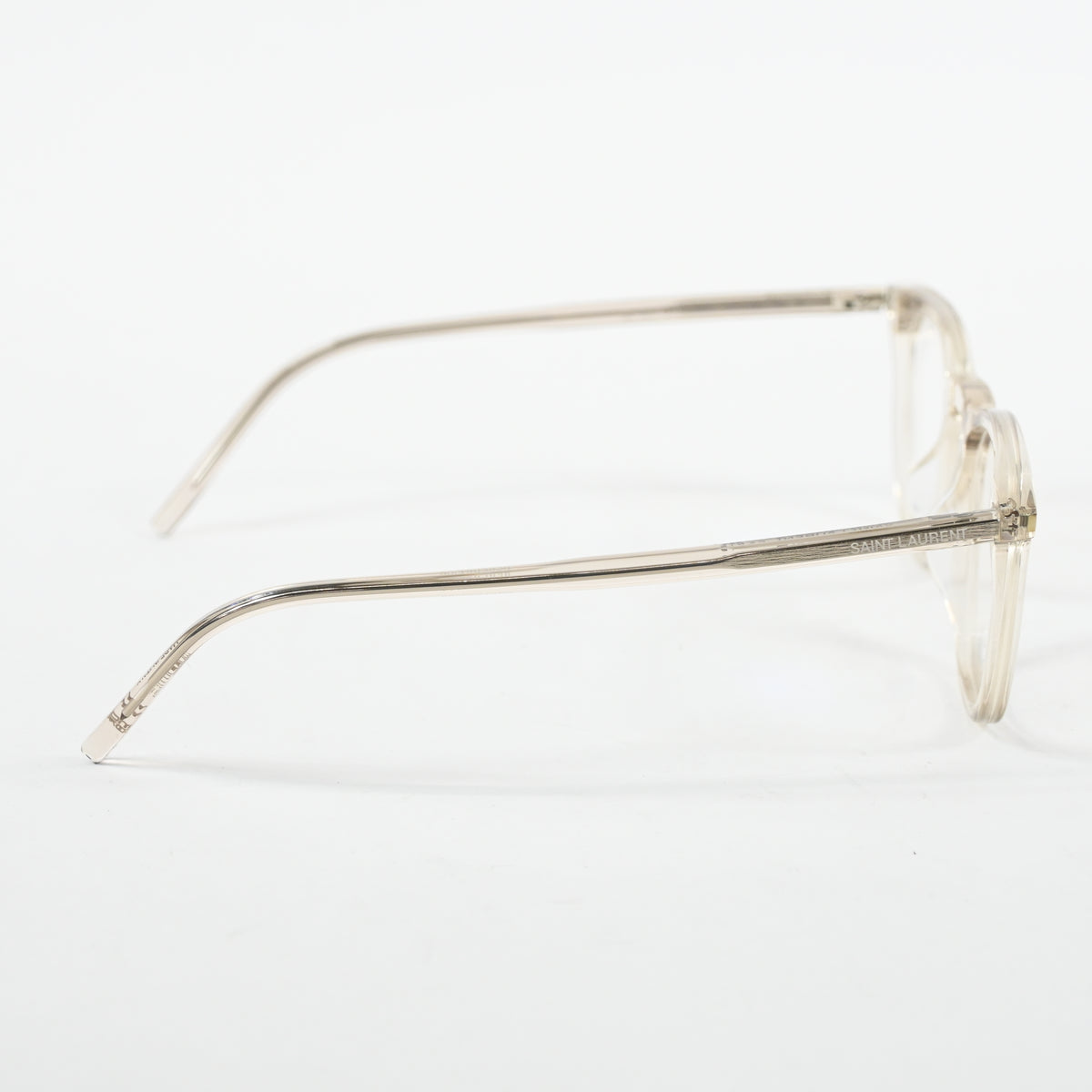 Yves Saint Laurent SL-623O 004 Mens Authentic Eyeglasses Clear Beige, 49mm - New
