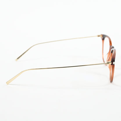 Yves Saint Laurent SL-579O 003 Mens Authentic Eyeglasses Brown/Gold, 49mm - New