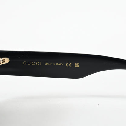 Gucci GG1587S 001 Womens Authentic Sunglasses Black/Gray, 52mm - New