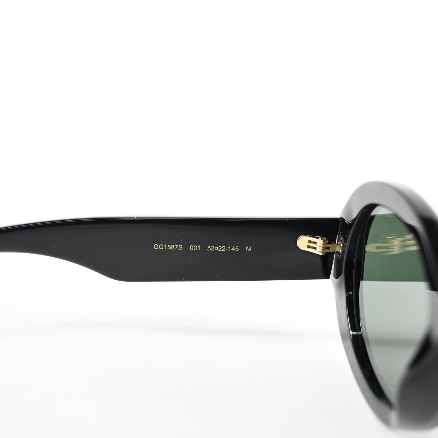 Gucci GG1587S 001 Womens Authentic Sunglasses Black/Gray, 52mm - New