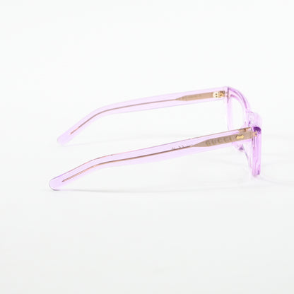 Gucci GG1521O 004 Womens Authentic Eyeglasses Clear Violet, 51mm - New