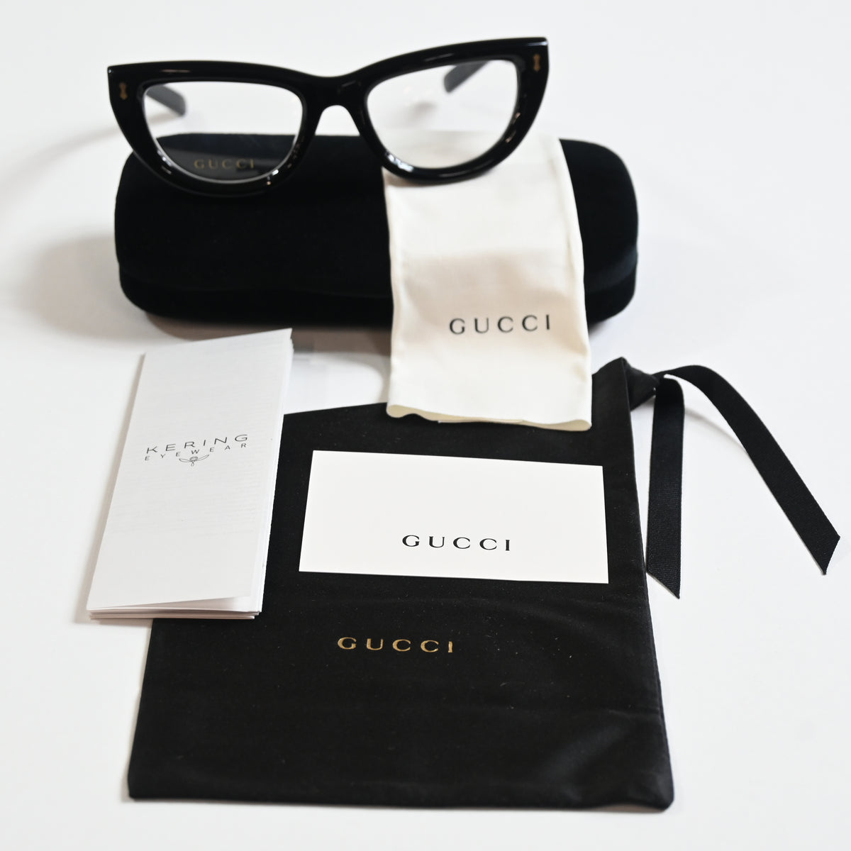 Gucci GG1521O 001 Womens Authentic Eyeglasses Black, 51mm - New