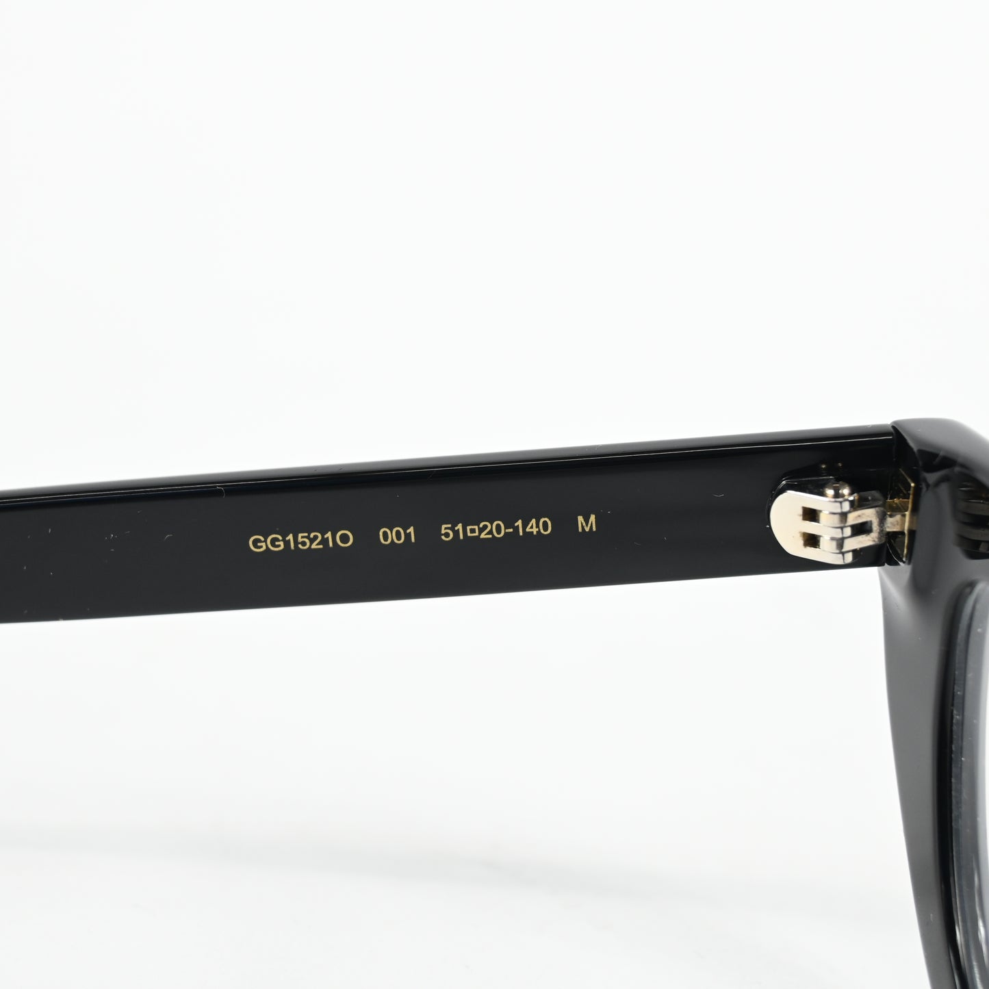 Gucci GG1521O 001 Womens Authentic Eyeglasses Black, 51mm - New