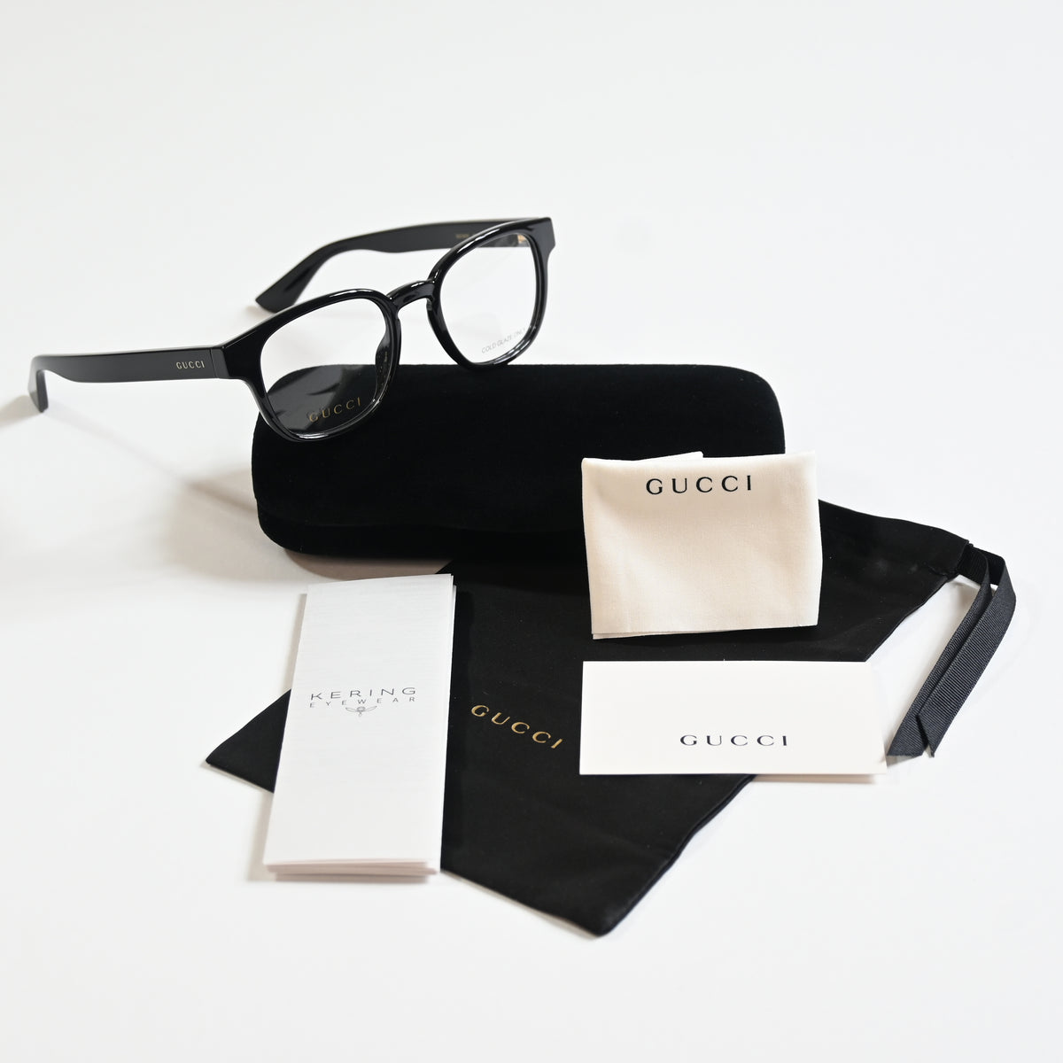 Gucci GG1343O 001 Unisex Authentic Eyeglasses Black, 49mm - New