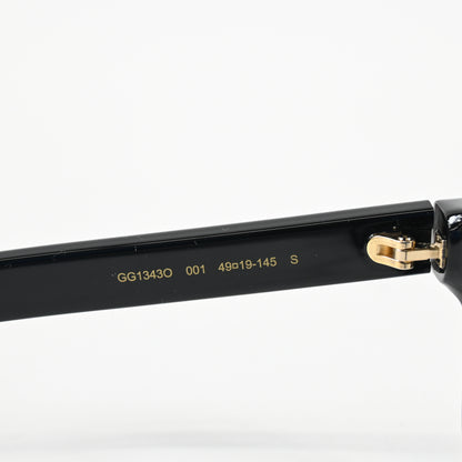 Gucci GG1343O 001 Unisex Authentic Eyeglasses Black, 49mm - New