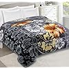 Korean Mink Blanket King  2 Ply Thick Winter Blanket 87 x 94 Inches (Grey)