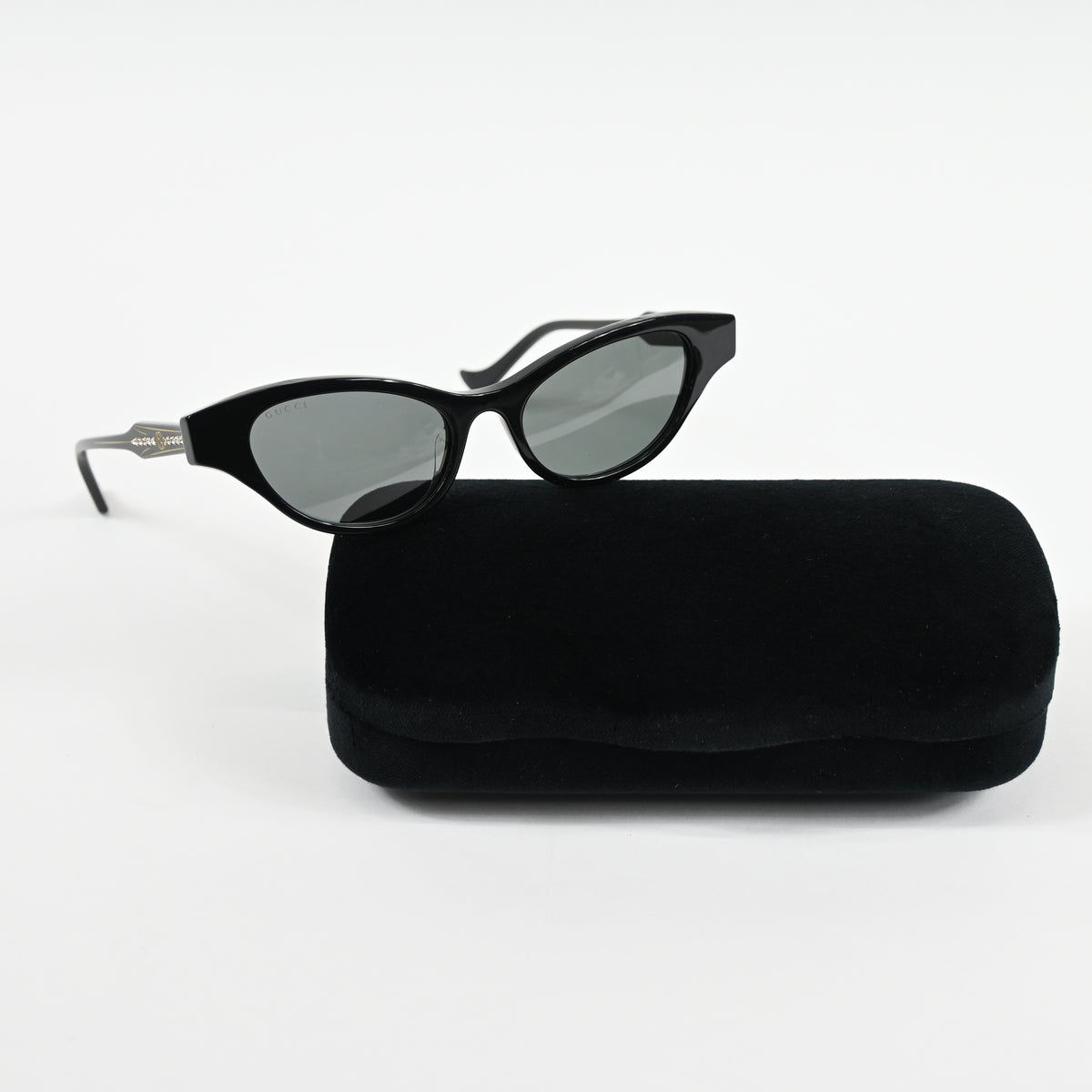 Gucci GG1298S 001 Womens Authentic Sunglasses Black, 51mm - New