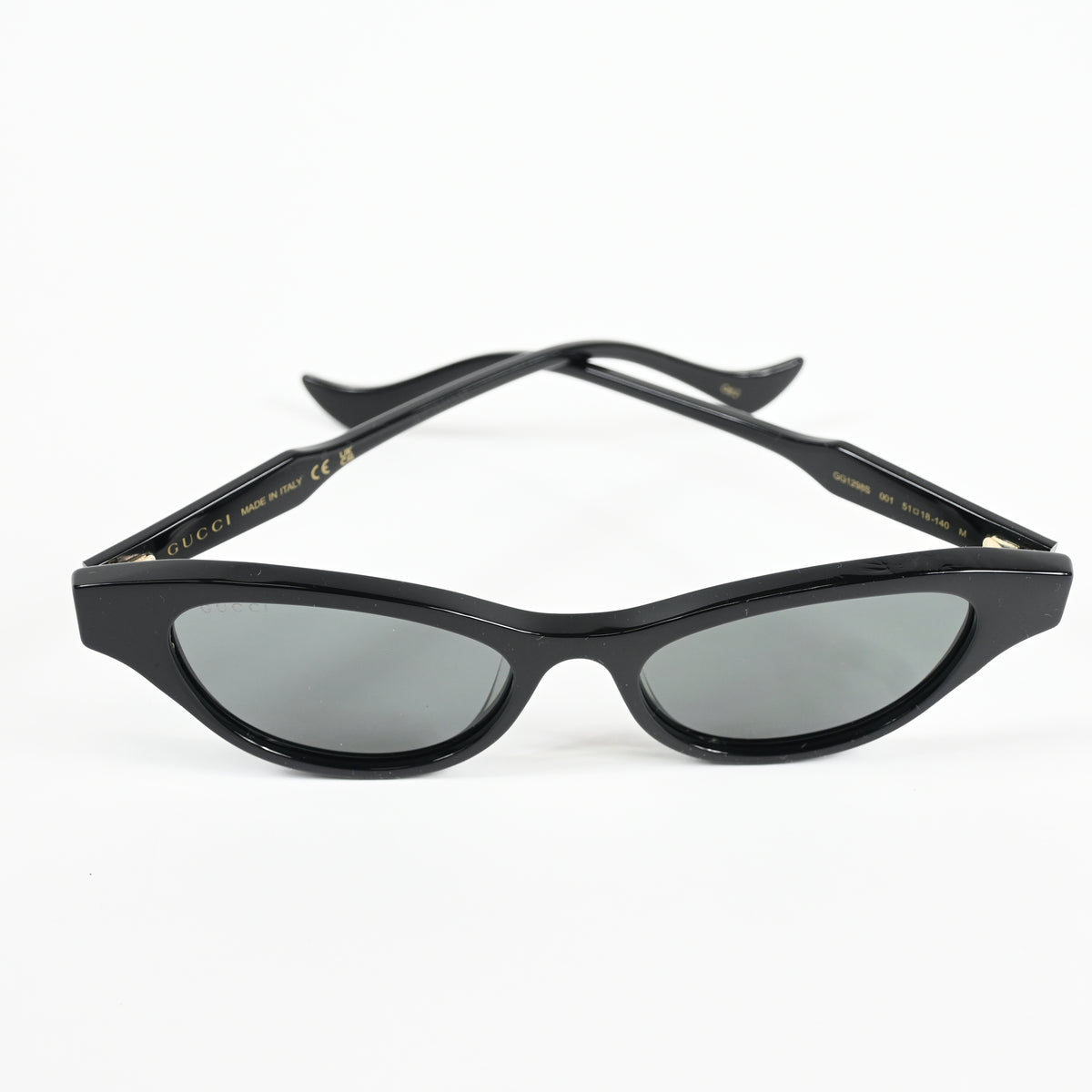 Gucci GG1298S 001 Womens Authentic Sunglasses Black, 51mm - New