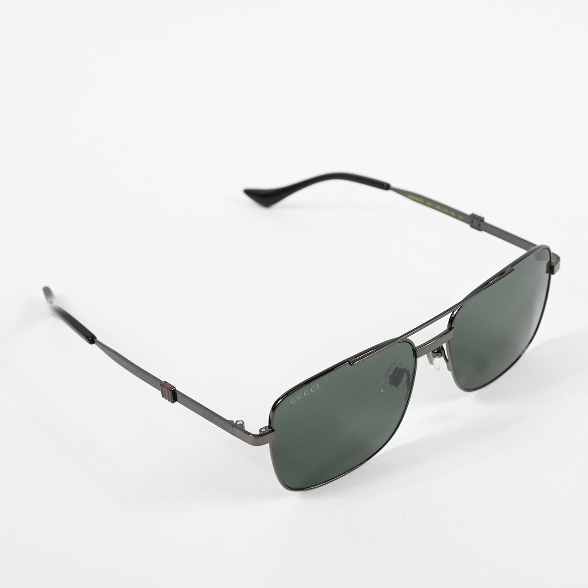 Gucci GG1441S 001 Mens Authentic Sunglasses Ruthenium Gray, 58mm - New
