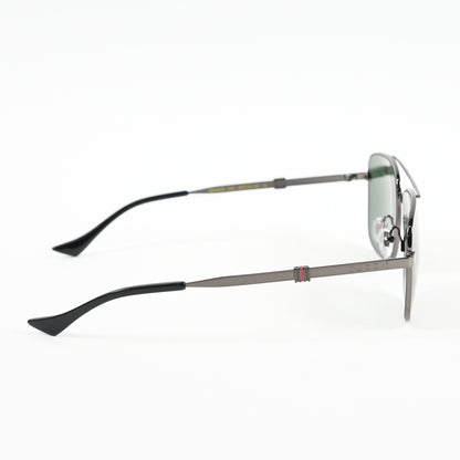 Gucci GG1441S 001 Mens Authentic Sunglasses Ruthenium Gray, 58mm - New