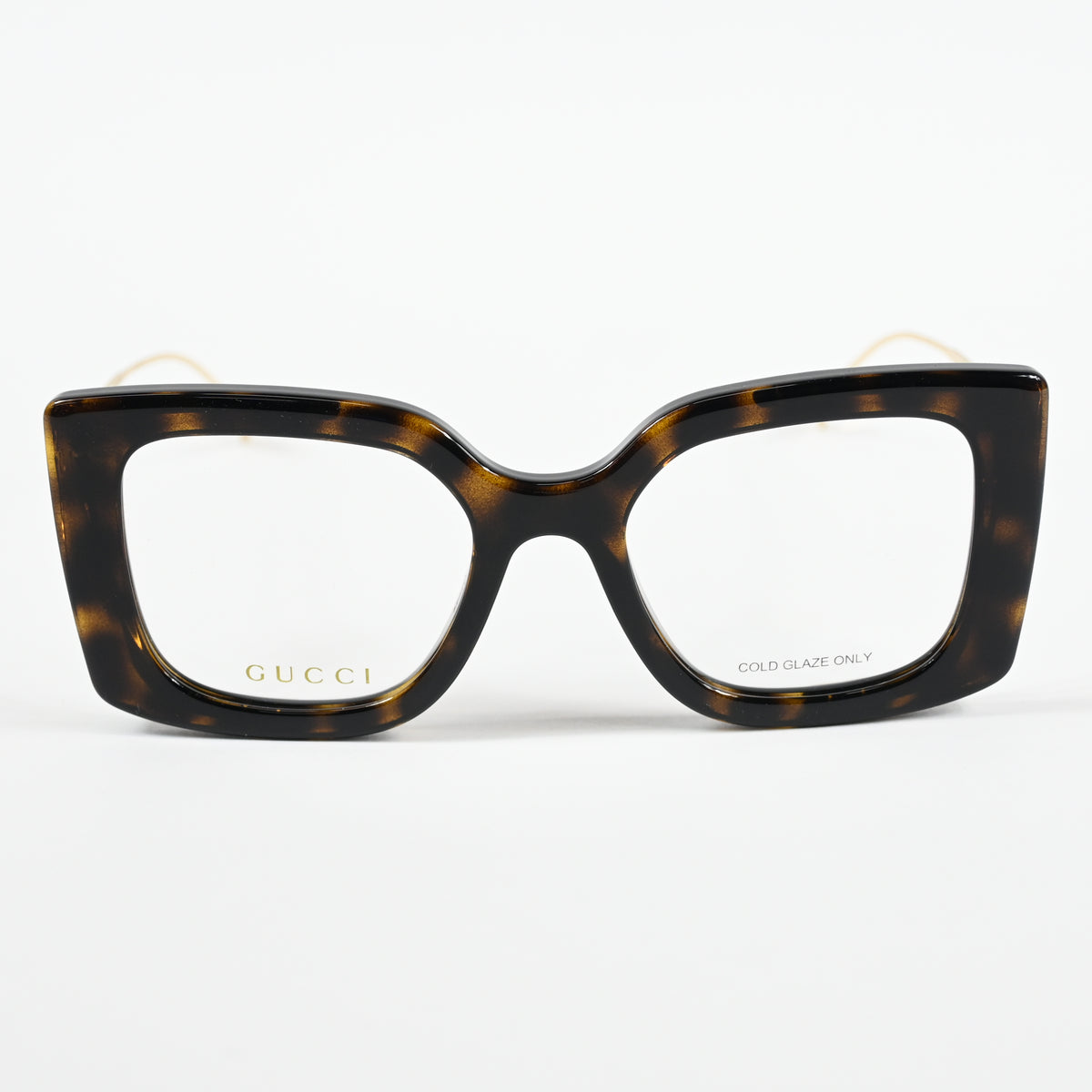 Gucci GG1567O 002 Womens Authentic Eyeglasses Havana/Gold, 52mm - New