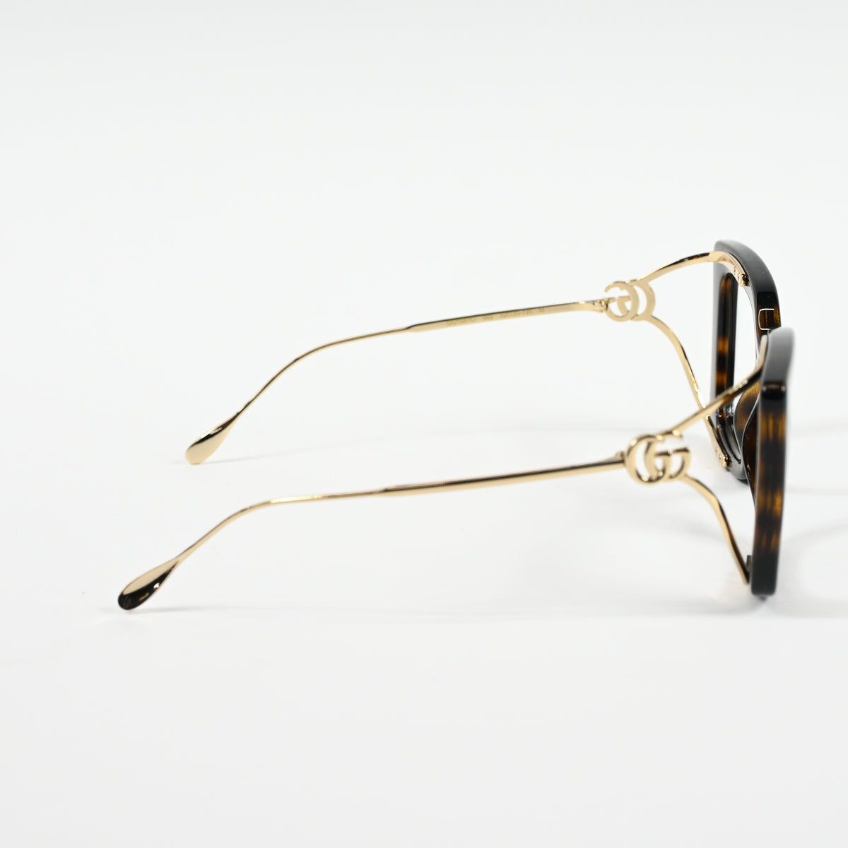 Gucci GG1567O 002 Womens Authentic Eyeglasses Havana/Gold, 52mm - New