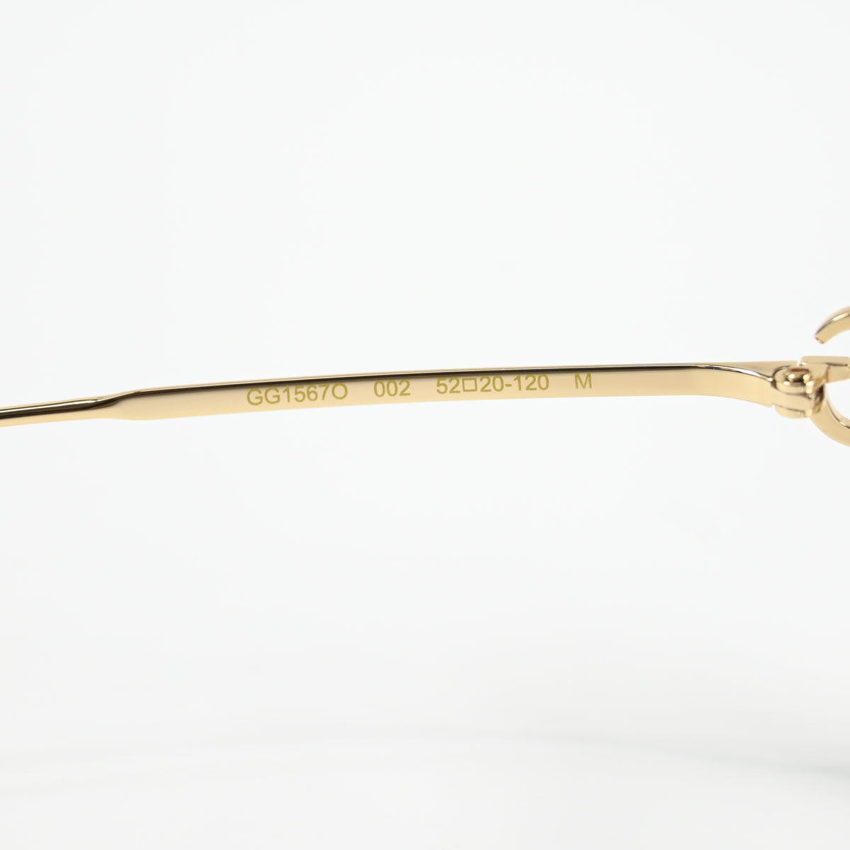 Gucci GG1567O 002 Womens Authentic Eyeglasses Havana/Gold, 52mm - New