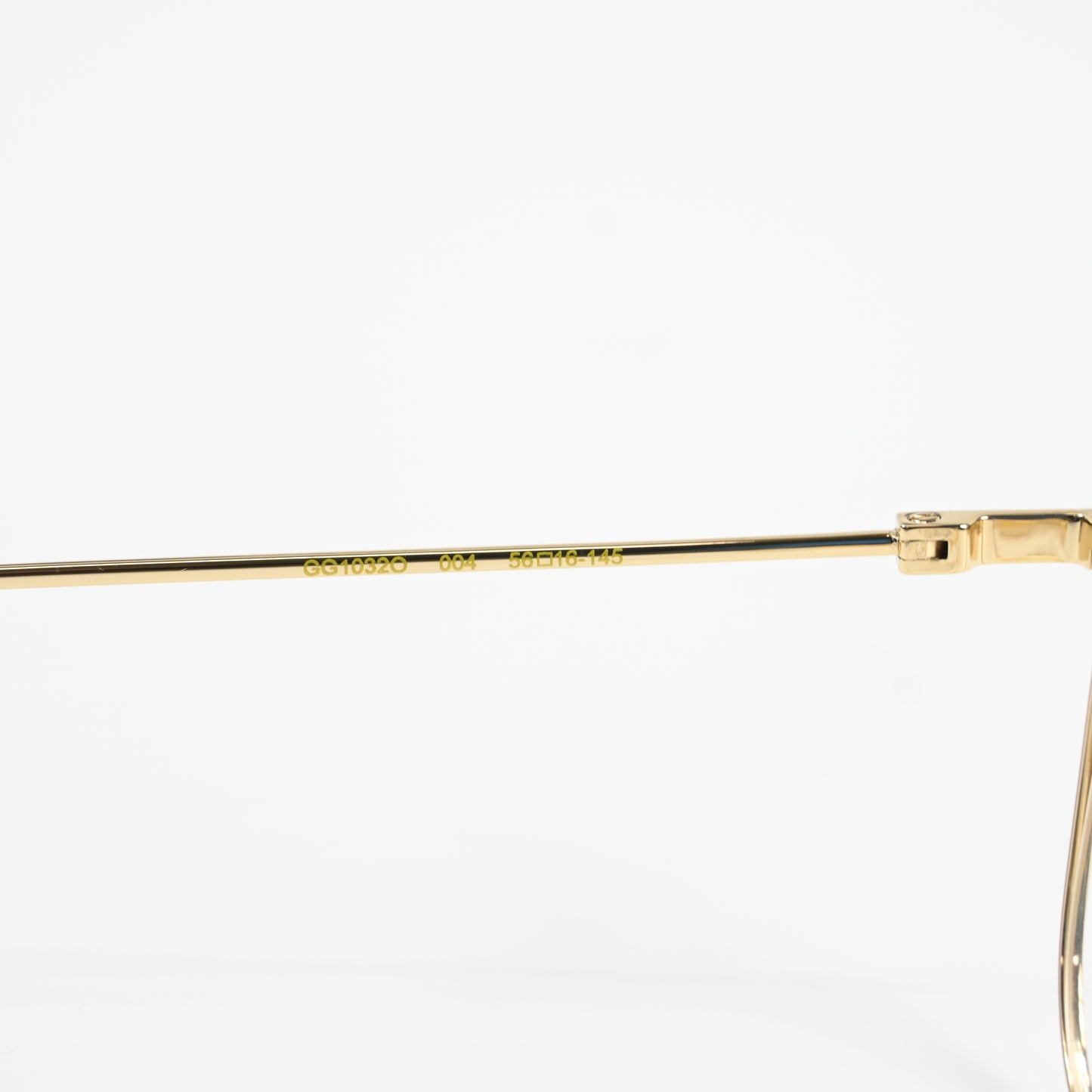 Gucci GG1032O 004 Womens Authentic Eyeglasses Gold, 56mm - New